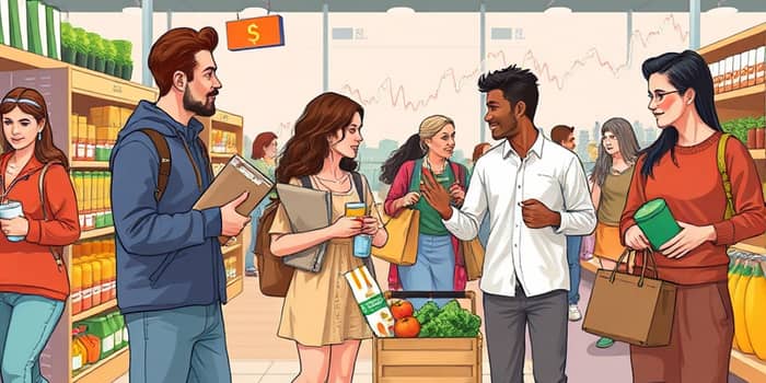 Consumer staples gain on resilient spending patterns